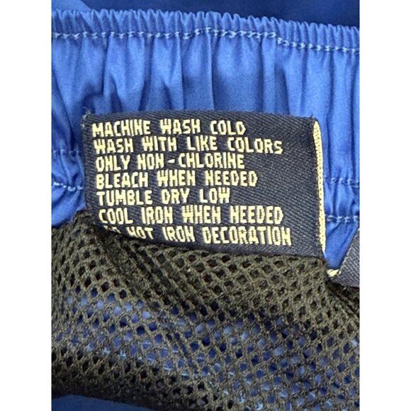 Vintage Polo Sport Ralph Lauren Pants Mens Medium Track Wind Blue Joggers Flag - Picture 11 of 12